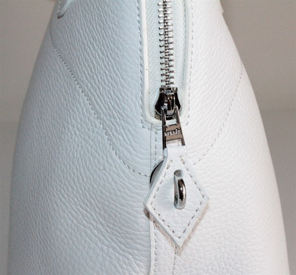 High Quality Replica Hermes Bolide Togo Leather Tote Bag White 509084 - Click Image to Close